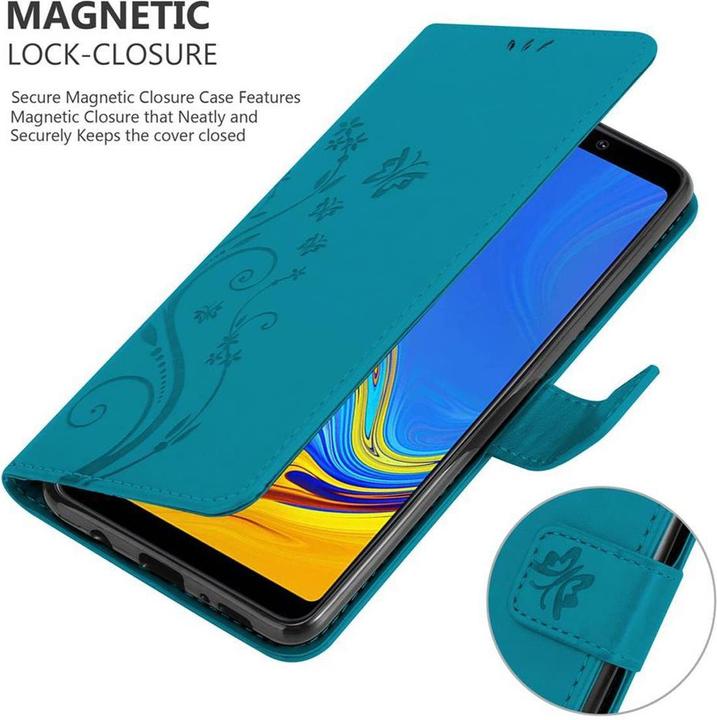Image du produit Cadorabo Couverture du livre de fleurs (Samsung Galaxy A9 (2018))