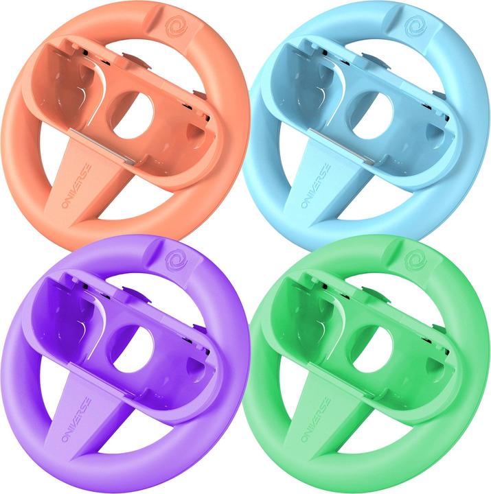 Produktbild Oniverse 4er-Set Racing-Lenkräder für Nintendo Switch™ & Switch 2™ - Gaming-Zubehör (Switch 2, Switch OLED, Switch)