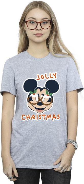 Produktbild Disney Mickey Mouse Jolly Christmas Glasses TShirt (M)