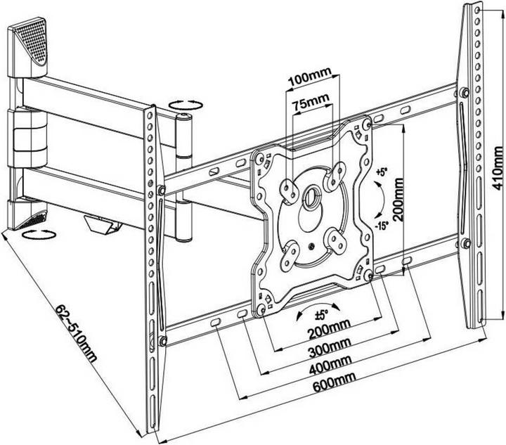 Actual product image Neomounts TV wall mount flat screen wall mount (Wall, 70", 40 kg)