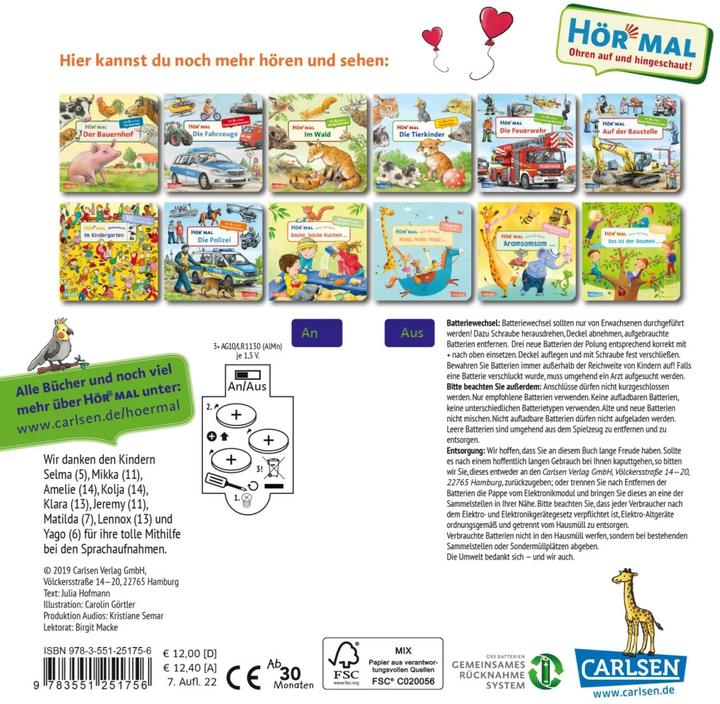 Produktbild Hör mal: Wimmelbuch: Im Zoo (Deutsch, Julia Hofmann, 2019)