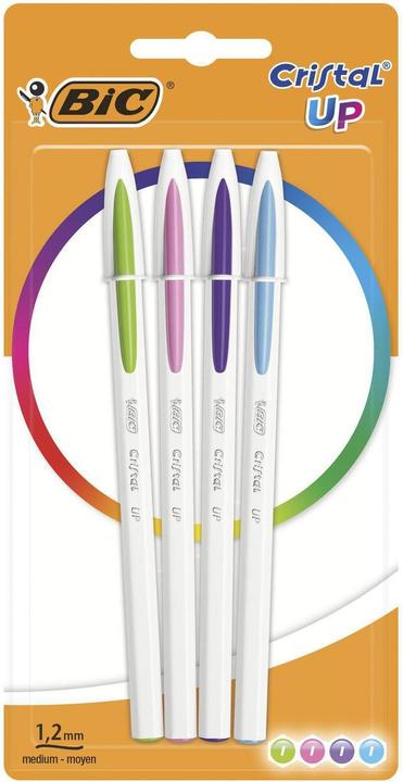 Immagine prodotto Bic CRISTAL UP - Penna a sfera (Multicolore, 4 x)