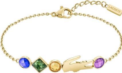 Immagine prodotto Lacoste Bracciale moda in coccodrillo placcato oro Deva 2040361 (Acciaio inossidabile)