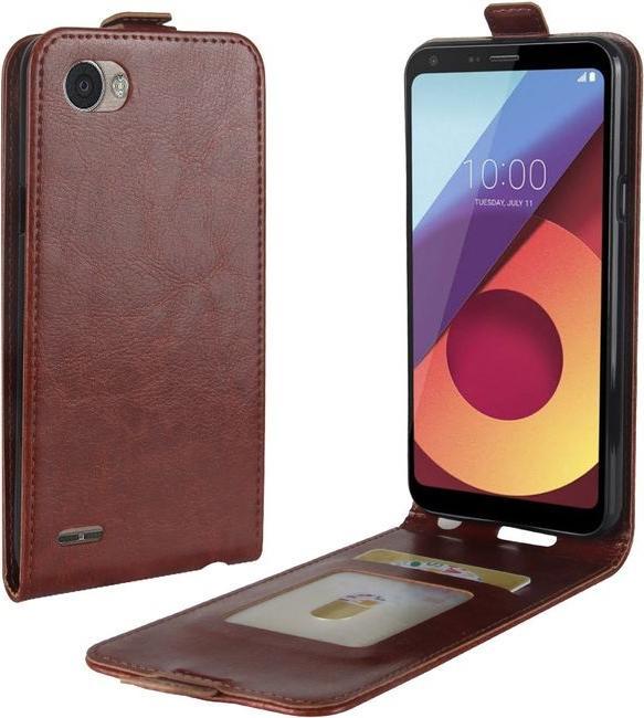 Produktbild MU Classic Leder Flip Cover mit Visitenkartenfach (LG Q6+, LG Q6)