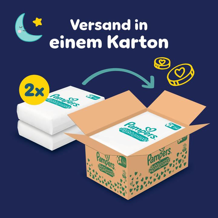 Produktbild Pampers Baby-Dry Night Pants (Gr. 5, Monatsbox, 160 Stück)