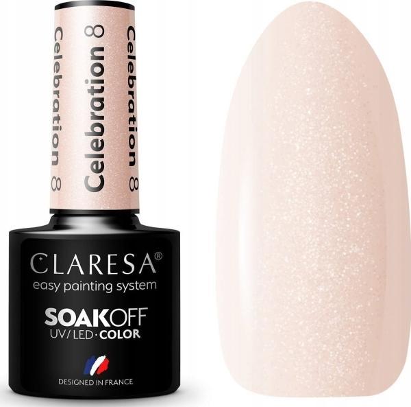 Produktbild Claresa Soak Off Uv/Led Celebration Gel Polish 08 5G (Beige, UV-Gel Lack)
