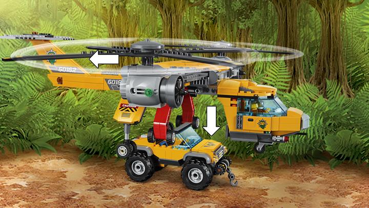 Immagine prodotto LEGO Elicottero Jungle Air Drop (60162, LEGO City)