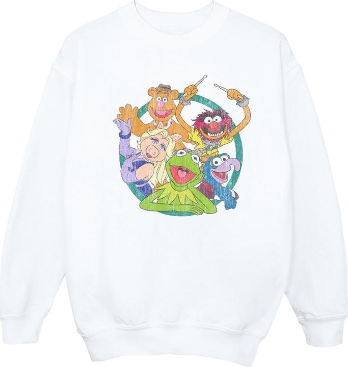 Actual product image Disney Mens The Muppets Group Circle Sweatshirt (S)