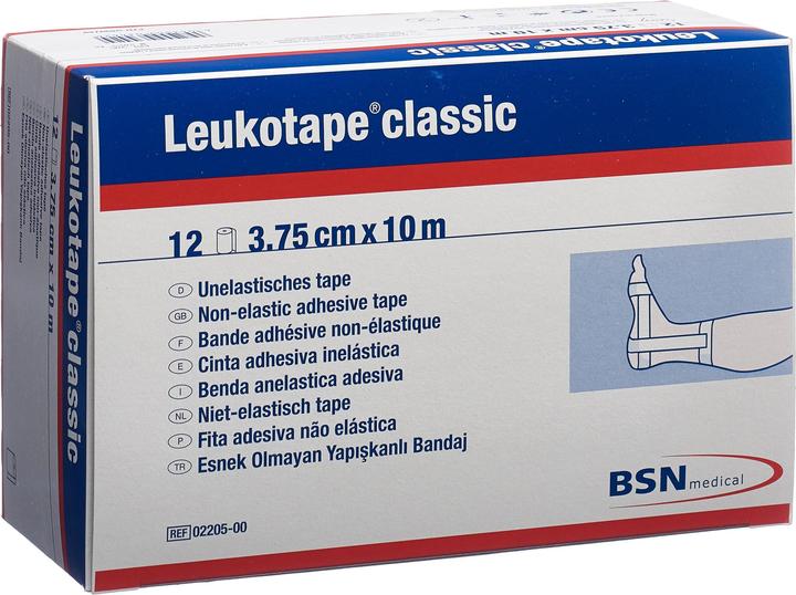 Immagine prodotto BSN Leukotape® classic economy Pac 3,75 x 10 m 12 pezzi bianco (10 m)