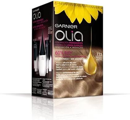 Image du produit Garnier OLIA Coloración Permanente #7,13 Rubio Canela 4 pz (7,13 Rubio Canela)
