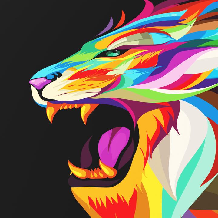 Actual product image Titanwolf Gaming mouse pad, XXXL Speed mouse mat 1200 x 600 mm, speed & precision, Colour Lion 2 (XXL)