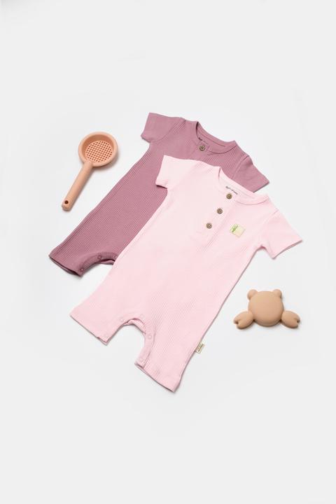 Image du produit BabyCosy Grenouillère courte. manches courtes. 2 Pack (86)