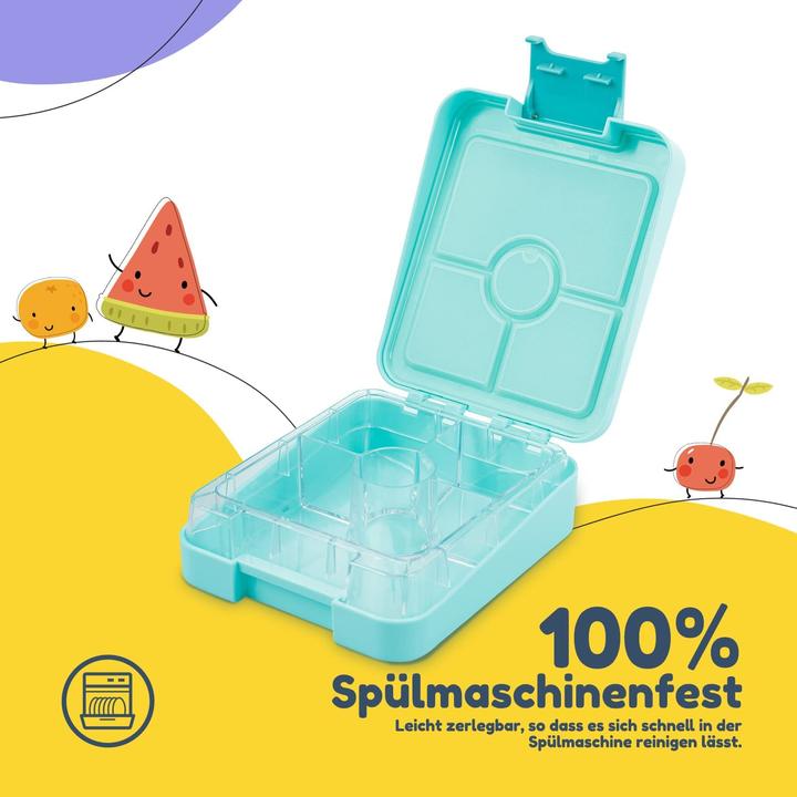 Image du produit Schmatzfatz Boîte à goûter pour enfants, turquoise