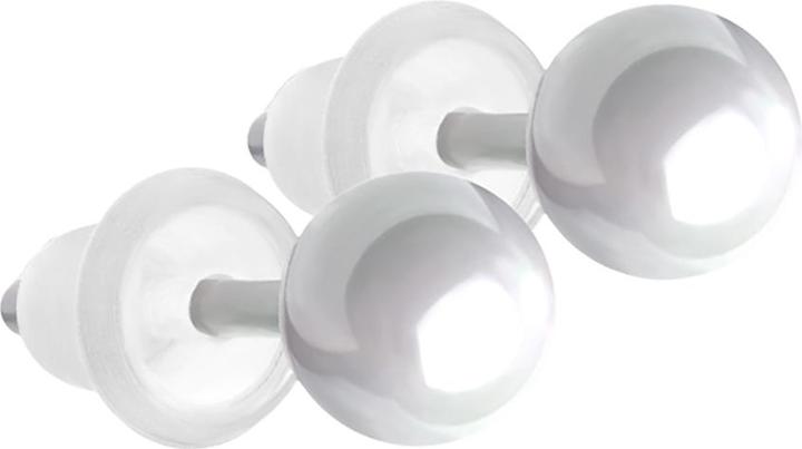 Produktbild Star Piercing Ohrstecker weiss mit Kugel (ohne Messing, Keramik)