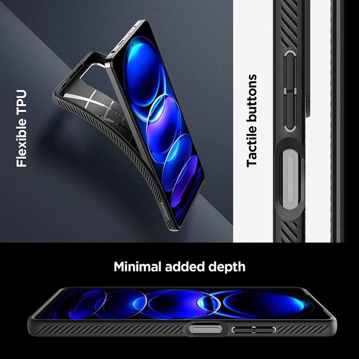 Produktbild Spigen Liquid Air - Etui do Xiaomi Redmi Note 12 Pro 5G / POCO X5 Pro 5G (Czarny) (Xiaomi Redmi Note 12 Pro 5G, Xiaomi Poco X5 Pro)