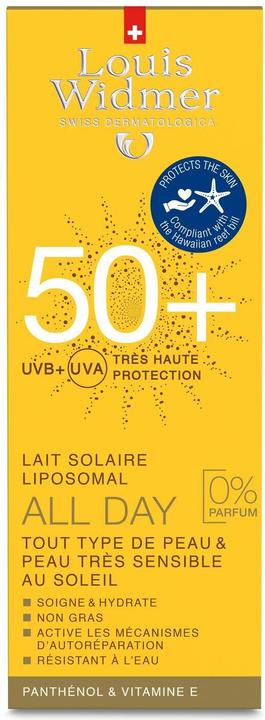 Actual product image Louis Widmer All Day (Suntan cream, SPF 50+, 100 ml, 136 g)