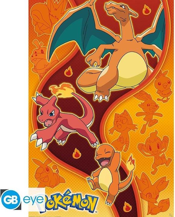 Actual product image GB Eye Pokemon - Fire type (91.5 x 61 cm)