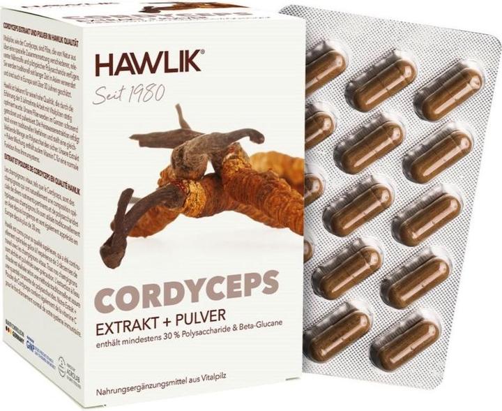 Produktbild Hawlik Cordyceps Extrakt + Pulver Kapsel (120 Stück, Kapseln, 109 g)