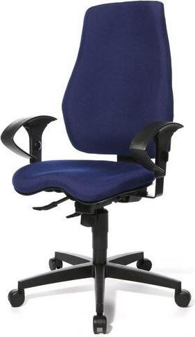 Realspace Office chair Eiger synchronised mechanism fabric blue
