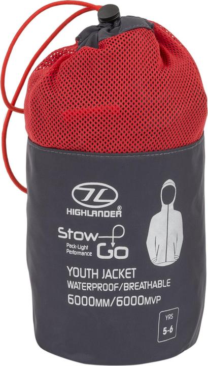 Produktbild Highlander Stow & Go Kids C'coal Pky Jkt -7/8 (6 7/8)