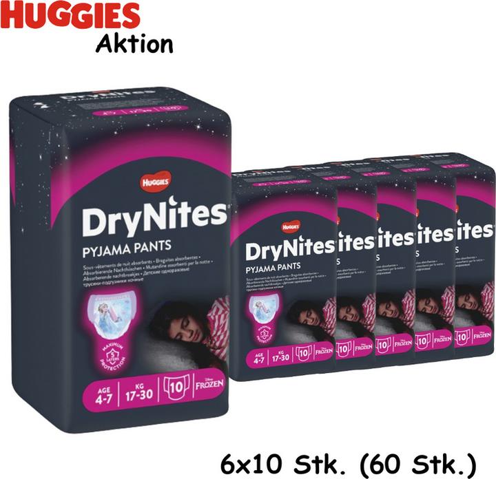 Produktbild Huggies DryNites (Gr. M, Tragepack, 10 Stück)