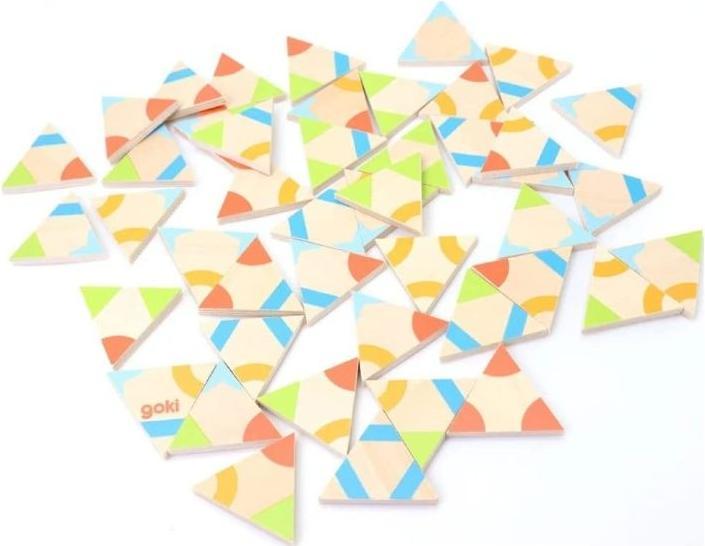 Actual product image Goki Tri-Domino 45 tiles (German)