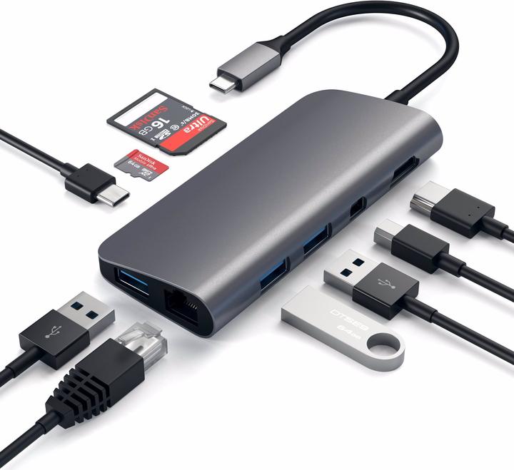 Produktbild Satechi Multimedia Adapter (USB-C, 9 Ports)