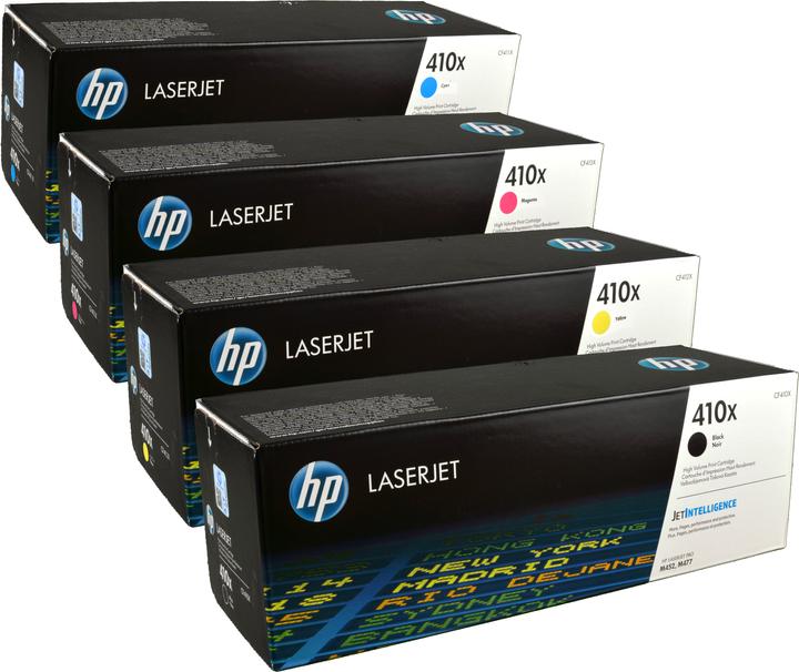 HP 4 Toner CF410X-CF413X 410X Multipack K C M Y 4-farbig (M, C, Y, BK)