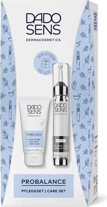 Dado Sens PROBALANCE CARE SET - FACE CREAM 50ml and ECTOIN ANTI-AGING FLUID in Trial Size 15ml - For Sensitive (Gesichtspflege set)