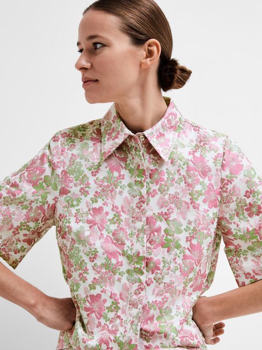 Immagine prodotto Selected Femme Camicia a maniche corte in jacquard floreale (36)
