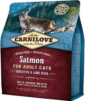 Immagine prodotto Carnilove Adulto - Salmone sensibile e capelli lunghi (Adulto, 1 pz., 2000 g)