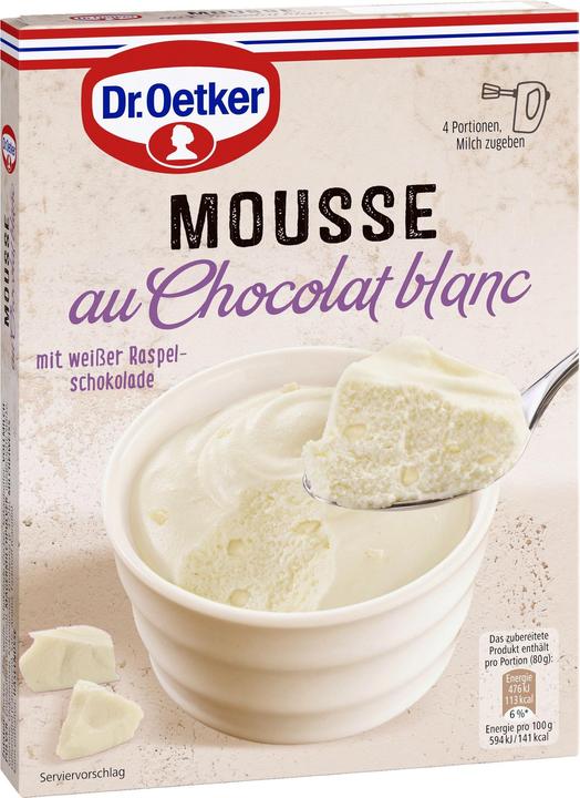 Dr. Oetker Mousse de l'année Blanc (72 g)
