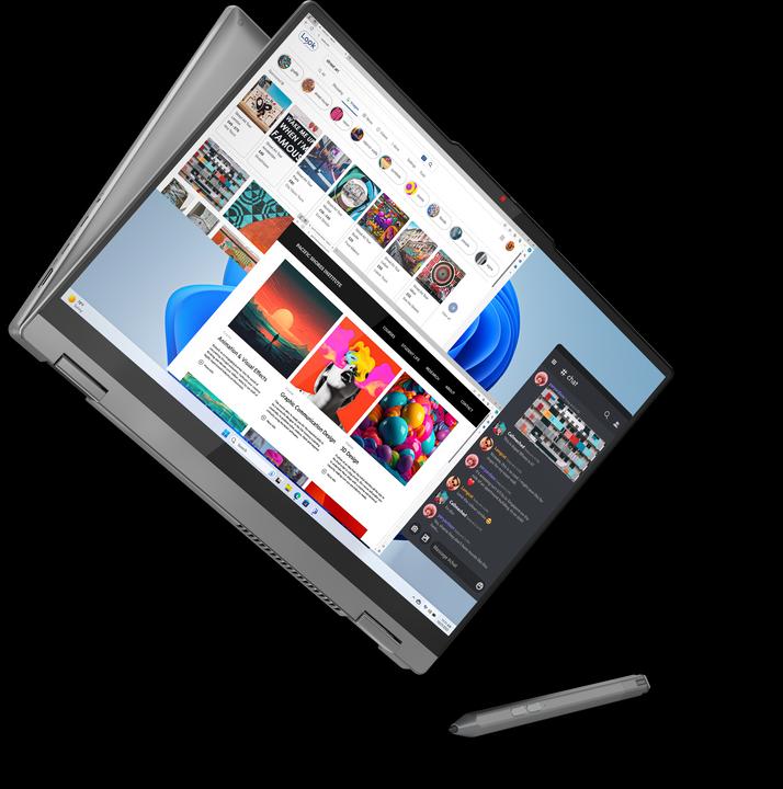 Actual product image Lenovo IdeaPad 5 2-in-1 (16", AMD Ryzen 5 8645HS, 16 GB, 1000 GB, DE)