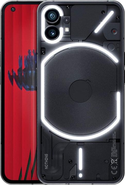 Nothing Phone (1) (12GB) (256 Go, Noir, 6.55", Double SIM, 50 Mpx, 5G)