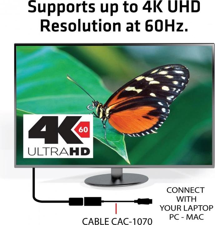 Produktbild Club 3D Aktiver DisplayPort zu (HDMI, 15 cm)