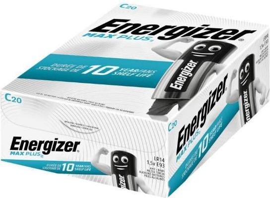 Energizer Max Plus C, LR14/E93/AM2/Baby (20 Stk., C, 8000 mAh)