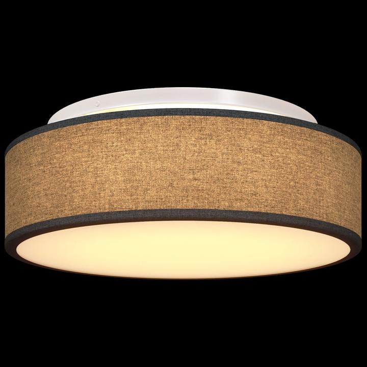 Produktbild VidaXL Deckenlichter Flush Mount Schwarz Ø 38 cm Stoff E27