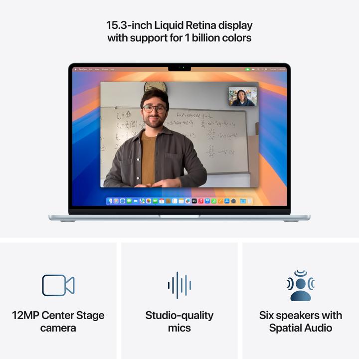 Produktbild Apple MacBook Air – 2025 (15.30", M4, 24 GB, 256 GB, DE)