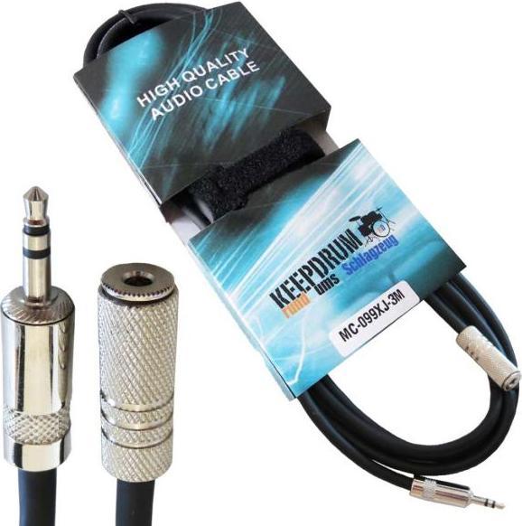 Produktbild keepdrum MC-099XJ 3m Verlängerungskabel 3,5 mm (3 m)