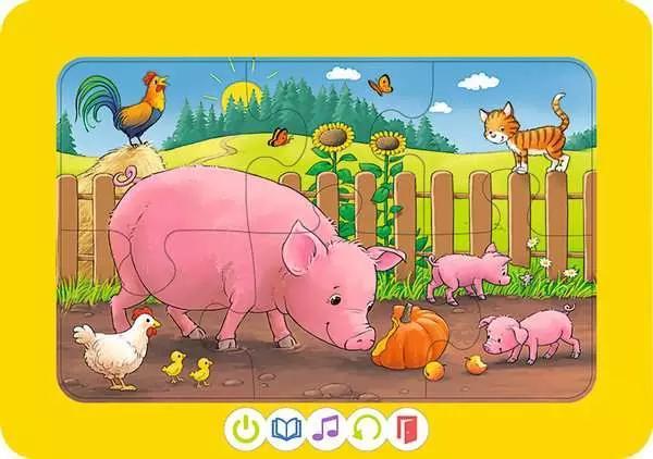 Actual product image Ravensburger tiptoi Puzzle 00229 - 3 first puzzles: farm animals, cute frame puzzles for children (18 pieces)