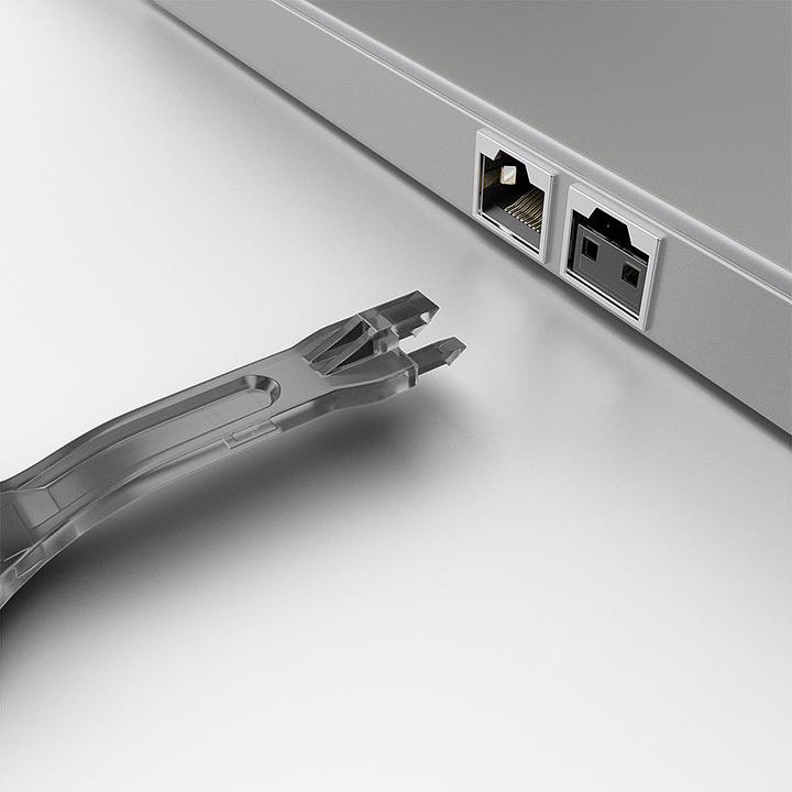 Actual product image Lindy RJ45 port lock with key