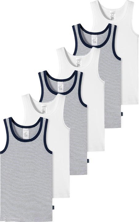Bianco, Blu a strisce