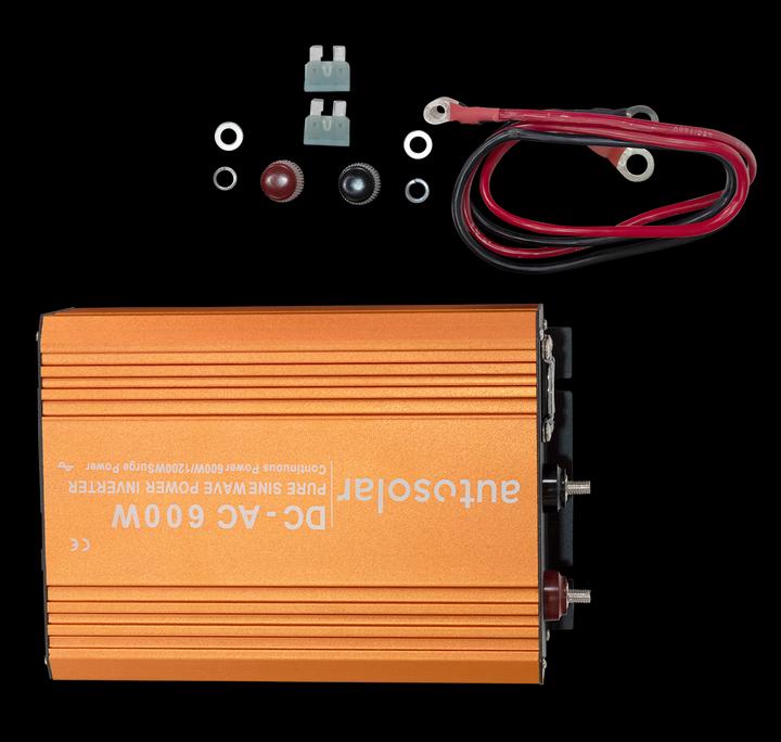Image du produit Autosolar Onduleur 12 V DC à 230 V AC 600 W