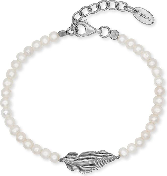 Immagine prodotto Engelsrufer Bracciale Glory Feather (21 cm, Argento 925, Perle)