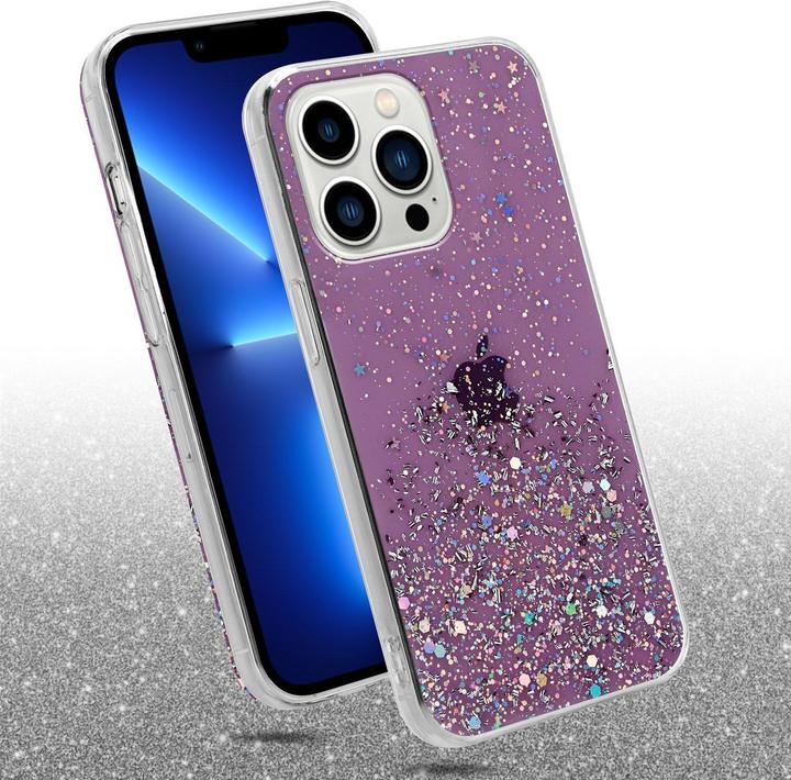 Actual product image Cadorabo TPU cover sparkling glitter (Apple iPhone 13 Pro Max)