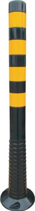 Immagine prodotto HP Autozubehör Palo di sbarramento TPU nero/giallo Ø 80 mm da avvitare con materiale di fissaggio Altezza dal