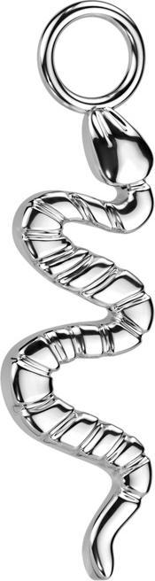 Immagine prodotto Star Piercing Ciondolo serpente d'argento (senza ottone, Titanio G23)