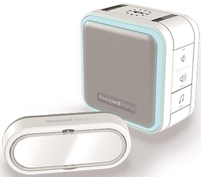 Actual product image Honeywell DC515SL Radio Chime Set 150m 6 Tones, 84dB, HALO (Funk)