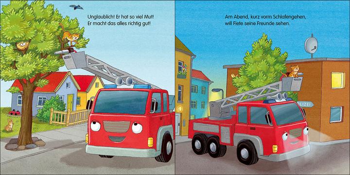 Produktbild Loewe Gute Nacht, kleines Feuerwehrauto! (Deutsch, Natalie Mendes, 2024)