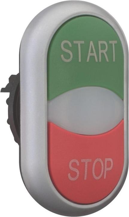 Image du produit Eaton Double bouton poussoir Double bouton poussoir, + témoin lumineux, vert T/blanc/rouge STOP